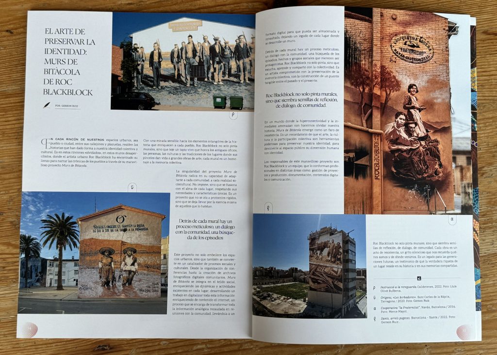 Revista ARTEPOLI. Articulo proyecto artístico y cultural “Murs de Bitàcola” del artista urbano Roc Blackblock